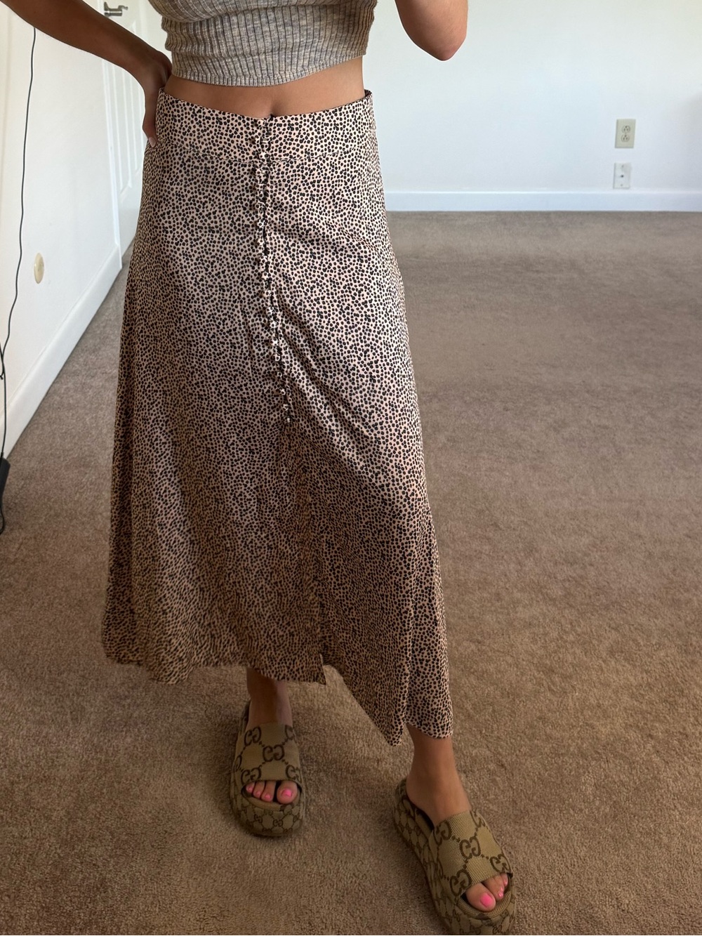 Cheetah maxi skirt